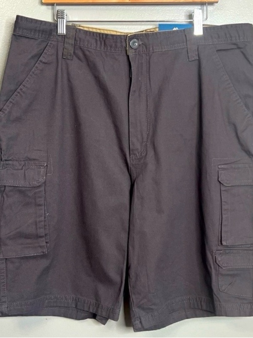 Rugged wear‎ men’s cargo shorts brown cotton gorpcore camping hiking shorts.